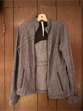 lululemon athletica Heathered Gray Full-Zip Define Jacket